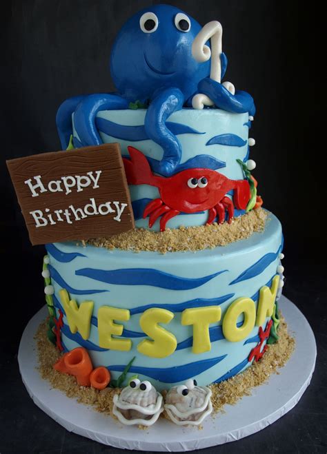 Under The Sea Cake Custom Birthday Cakes Ocean Cakes Sea Cakes