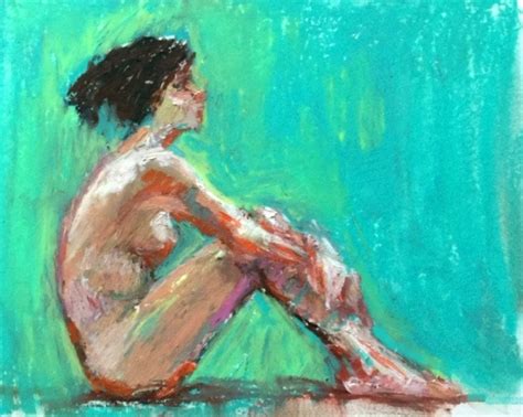 Connie Chadwell S Hackberry Street Studio Blue Green Original Oil