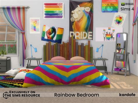 The Sims Resource Rainbow Bedroom