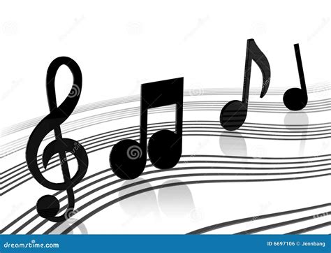 Music Note Flow Line Royalty Free Stock Image Image 6697106