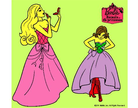 Dibujo De Barbie En Clase De Protocolo Pintado Por Saritamu En Dibujos