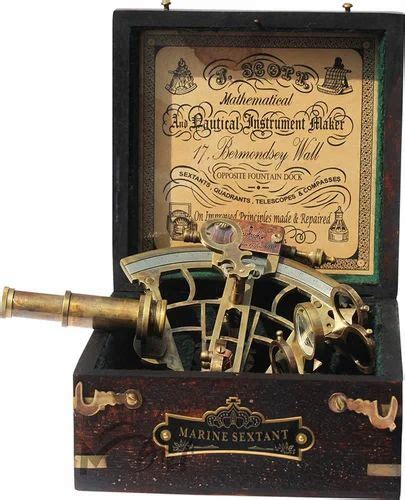 sextant large brass navigation instruments vintage style sextant ship