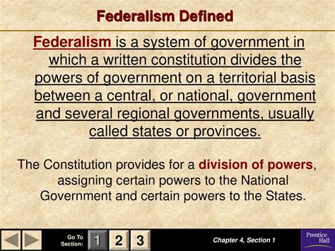 Federalism Standard Describe The Systems Of Separated And Shared Powers
