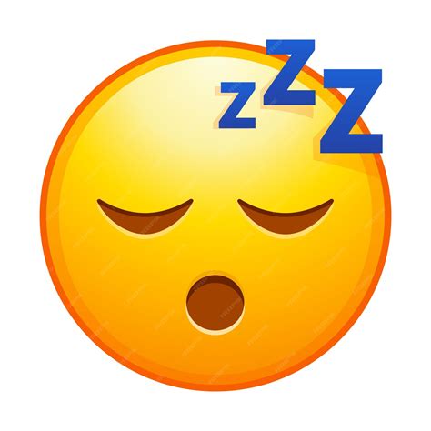 Premium Vector Top Quality Emoticon Sleeping Emoji Snoring Emoticon