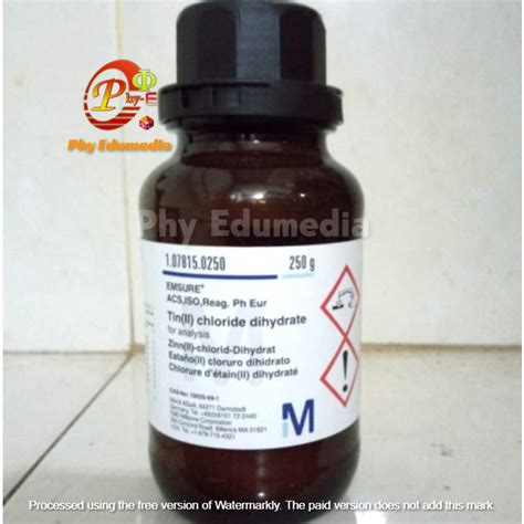 Jual Tinii Chloride Dihydrate Timah Ii Klorida Sncl2 Merck Ecer Per Gram Shopee Indonesia