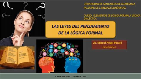 Leyes Del Pensamiento LÓgica Formal By Miguel Angel Pacajó Issuu