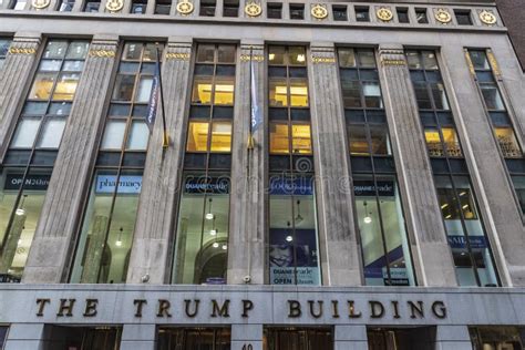 The Trump Building In Manhattan New York City Usa Editorial Stock