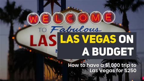 Las Vegas on a Budget. 5 Budget Tips for Las Vegas in 60 seconds. - YouTube