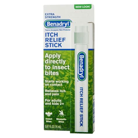 Benadryl Anti Itch Stick 47 Oz Itch Relief Benadryl