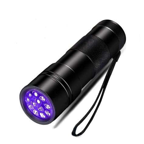 Uv Flashlight Blacklight Tugu 12 Leds 395nm Ultraviolet Black Light