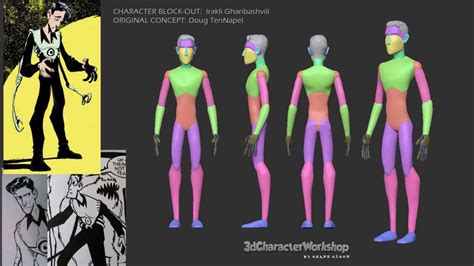 This Is The Character Block Out Student Gallery For 3d Character