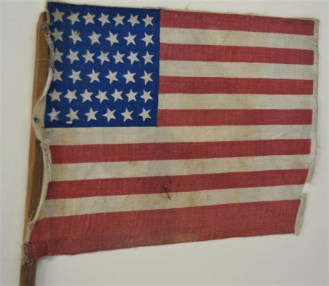 Antique Star American Flag Circa Count Each Star