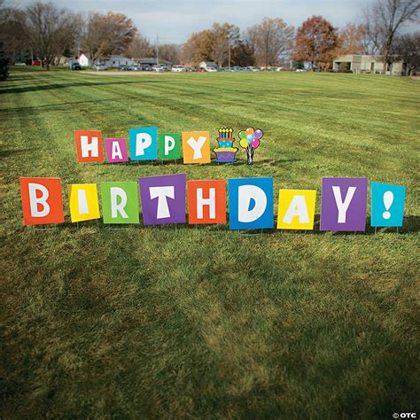 Check out our yard signs birthday selection for the very best in unique or custom, handmade pieces from our banners & signs shops. Happy Birthday Yard Sign | Oriental Trading