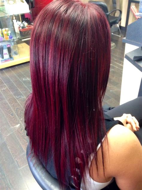 Red Violet Hair Color Red Violet Hair Colored Hair Tips