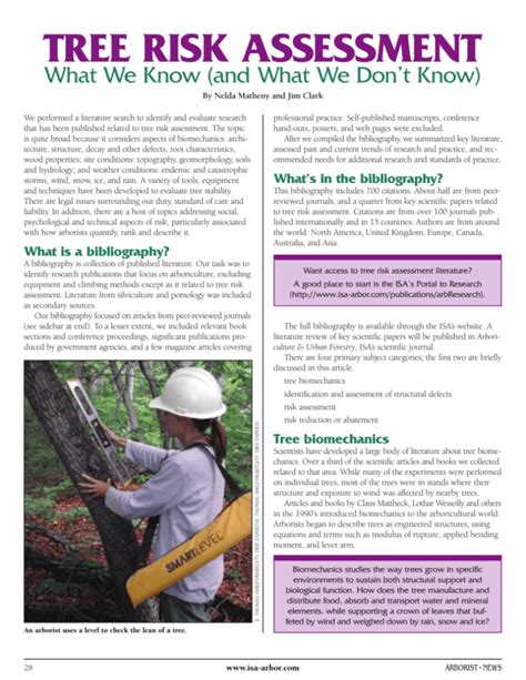 Tree Risk Assessment International Society Of Arboriculture