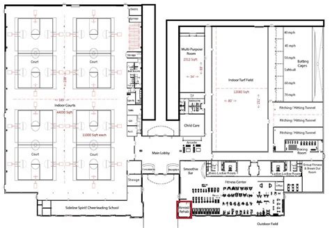 Here is an example of our plan. Indoor Sports Complex Floor Plans | Sports complex, How to ...