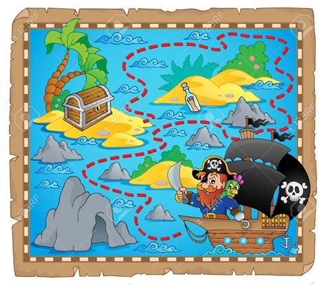 Imagenes De Mapas Piratas Para Colorear Páginas Colorear