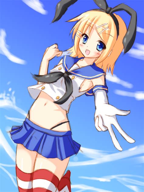 Kagamine Rin And Shimakaze Kantai Collection And 1 More Drawn By