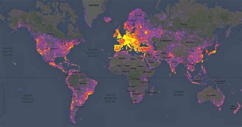 Hot Spots Mapping The Worlds Most Photographed Locations Amazing