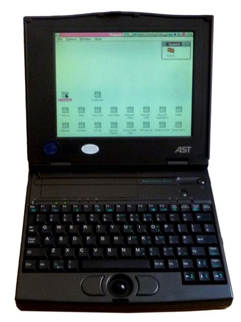 Ast Ascentia 800n 486 Notebook Computer Computing History