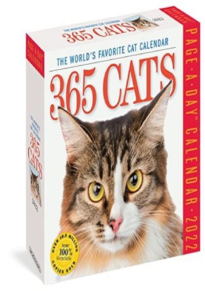 Download ⚡️pdf ️ 365 Cats Page A Day Calendar 2022 The Worlds