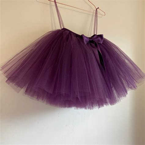 Purple Tutu Plum Tutu Aubergine Tutu Tutu For Girls Flower Etsy