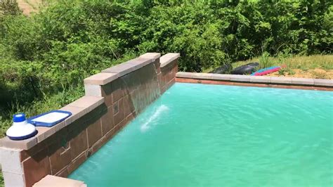 Do It Yourself In Ground Cinder Block Swimming Pool Youtube