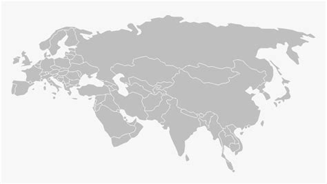 Blank Eurasia Map Hd Png Download Transparent Png Image Pngitem