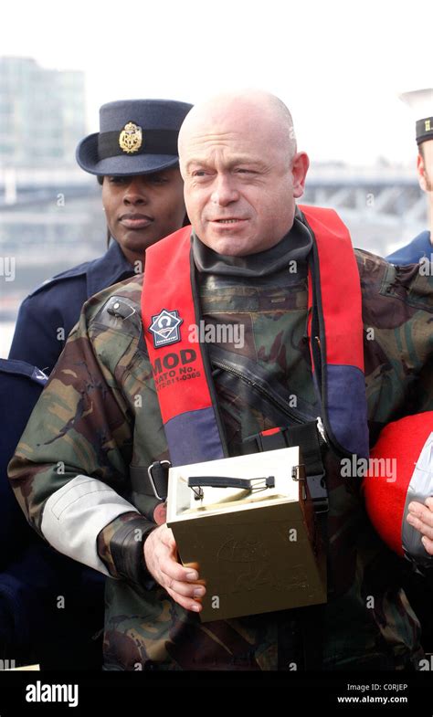 Ross Kemp On Board A Rigid Inflatable Boat With The Crew Of The Hms