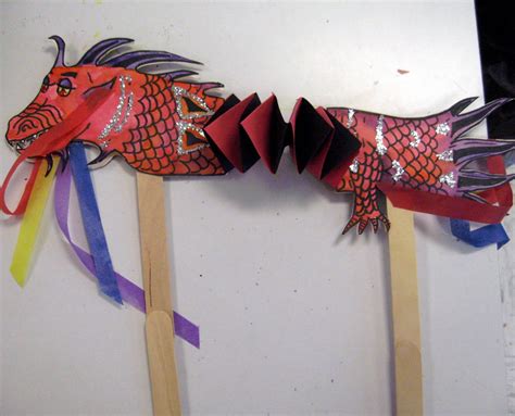 Art Dish Chinese Dragon Puppets