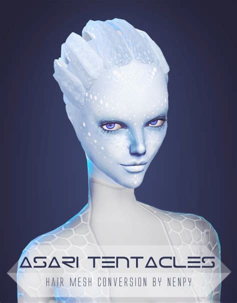 My Sims 4 Blog Ts3 Asari Tentacles Hair Conversion By Nenpy