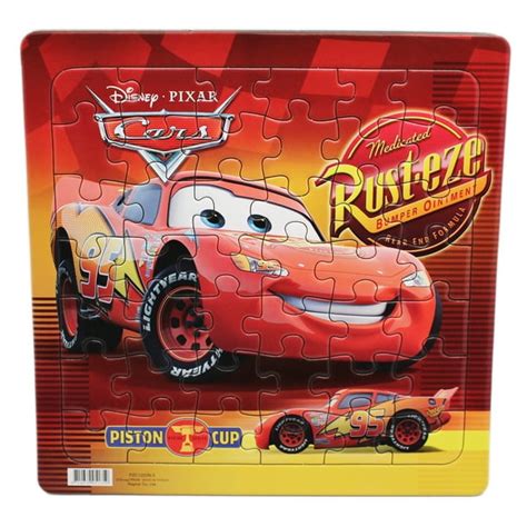 Disney Pixars Cars Lightning Mcqueen Rust Eze Kids Jigsaw Puzzle 42pc