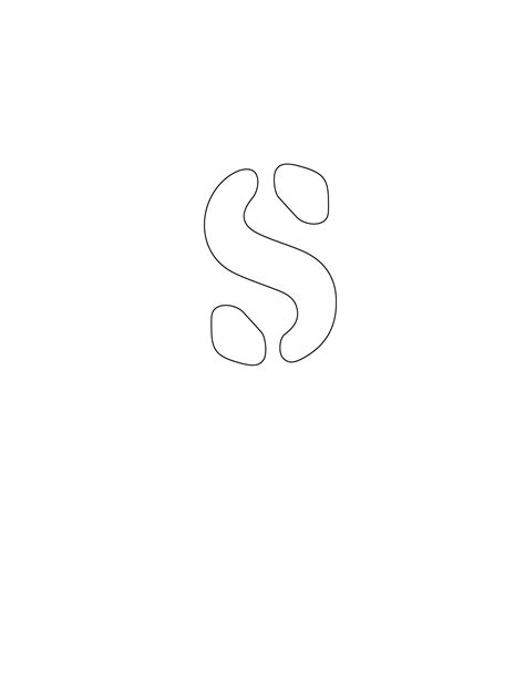 Free Printable Letter Stencils Lowercase S Stencil Freebie Finding Mom