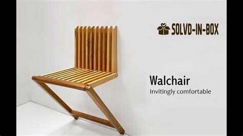 Walchair Modern Wall Mount Wooden Folding Chair For Office Home