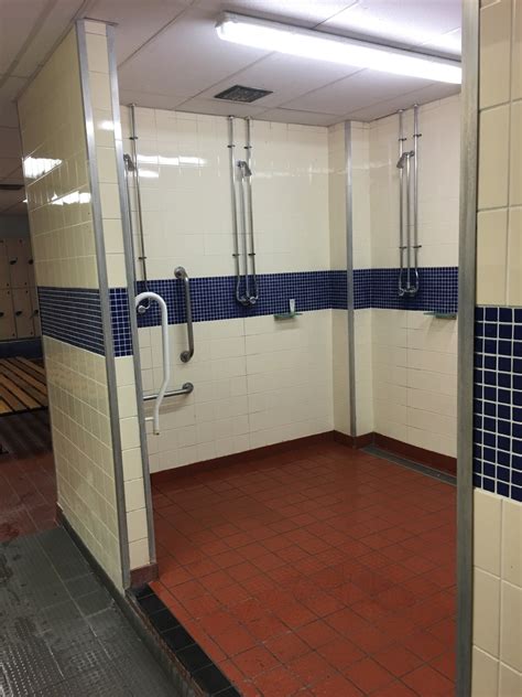 open shower appreciation — men s showers at finsbury leisure centre in