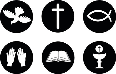 Ilustración De Cristianismo Iconos Y Símbolos Y Más Vectores Libres De