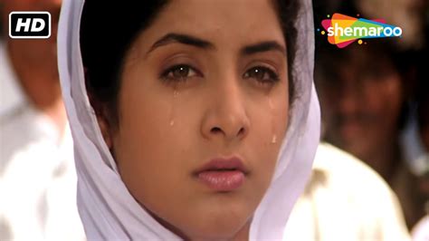 दिव्या भारती का दिल को रुलादेने वाला सीन शाहरुख खान दिव्या भारती sad scenes youtube
