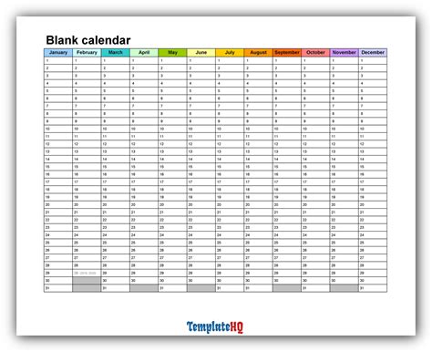 10 Amazing Yearly Calendar Template And Tips For Designing Template Hq