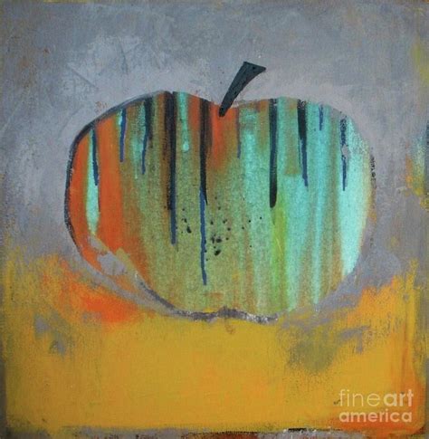 Apple Abstract Painting Painting By Vesna Antic Fine Art America