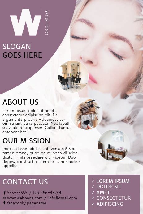 Are you looking for beauty salon poster design templates psd or ai files? Beauty Salon Flyer Template | PosterMyWall
