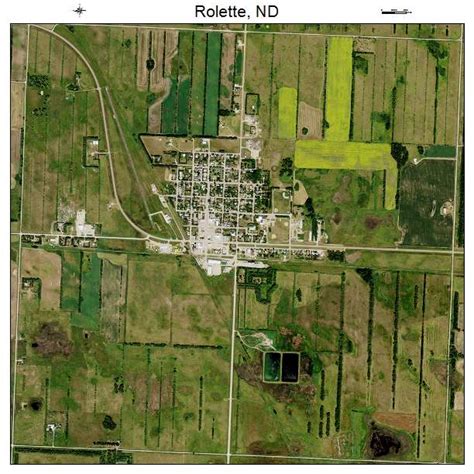 Aerial Photography Map Of Rolette Nd North Dakota