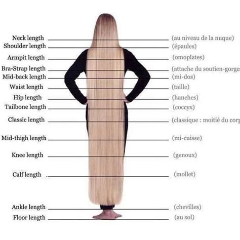Hair Length Chart Front