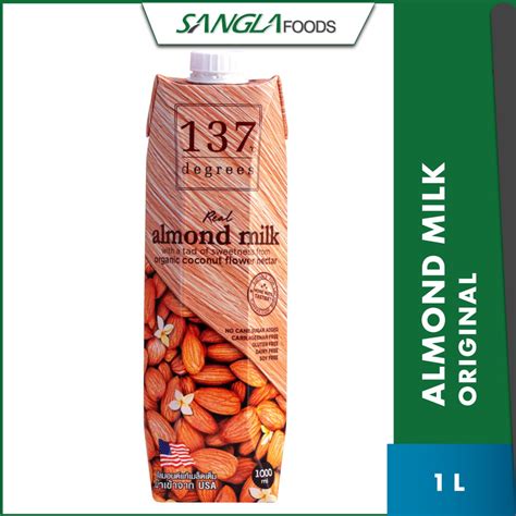 * 137 degrees almond milk uses only the best quality whole almonds to yield the richest tasting milk, just like homemade. 137 degrees Almond Milk Original 1 x 1L | Shopee Malaysia