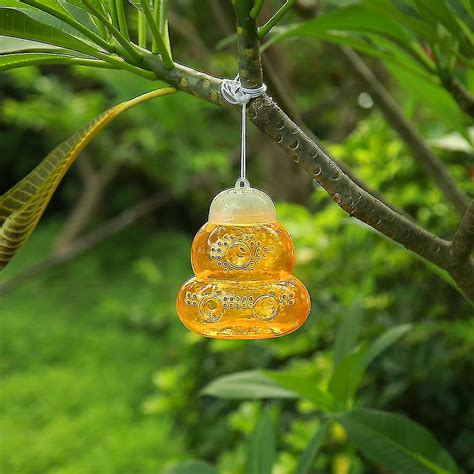wasp trap gourd shape bee insect honey pots hanging honey pot trap reusable outdoor hanging