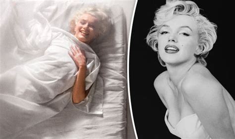 Marilyn Monroe Writhes Around Naked In A Bed Sheet In Exhibition Shots