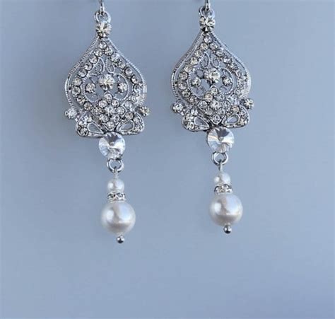 Chandelier Bridal Earrings Crystal Drop Earrings Crystal Etsy