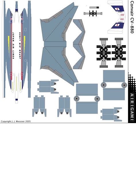 The Cut Out Paper Model Of A Fighter Jet