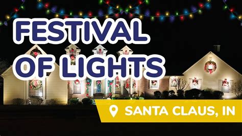 Christmas Lake Village In Santa Claus Indiana Festival Of Lights 2020