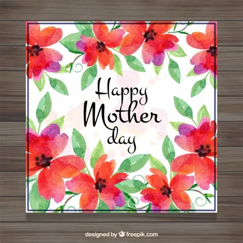 Next, i used some white acrylic paint, diluted it with water and splattered onto the card rather heavily. Free Vector | Cute watercolor flowers mother's day card