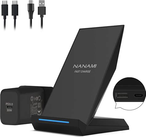 Nanami Wireless Charger With 30w Usb C Charger 15w Max Cordless
